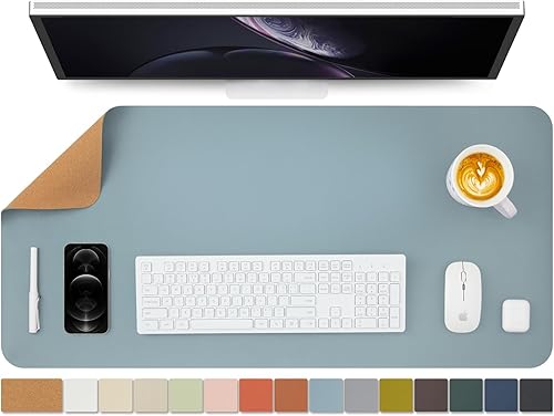 Miniatura 22 de Tapete grande de corcho para escritorio, 47.2 x 17 pulgadas, para oficina y hogar, ideal para alfombrilla de mouse grande y alfombrilla de Verde