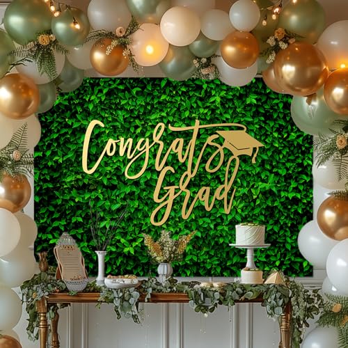 Fondo Fotográfico Graduación Verde 7x5 ft Mocsicka miniatura 2
