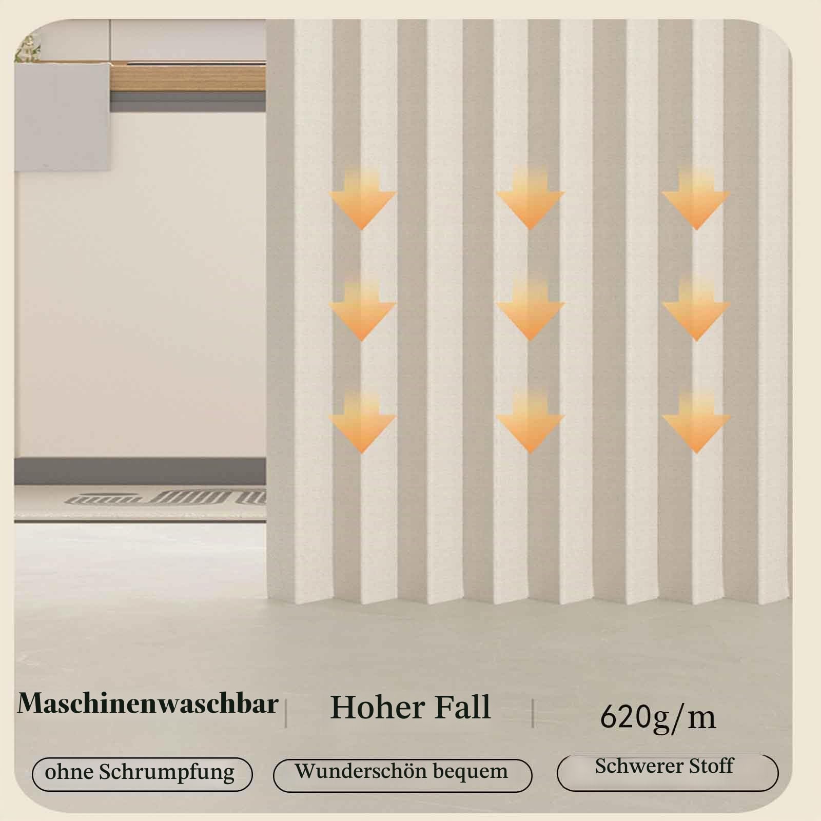 Falttürvorhang,Mit Teleskopstange,Magnetischer Türvorhang mit Verdunkelung, Faltbarer Raumteiler für Bad/Schlafzimmer/Wohnzimmer, Akkordeon-Design(*5,W 100*H 190cm)
