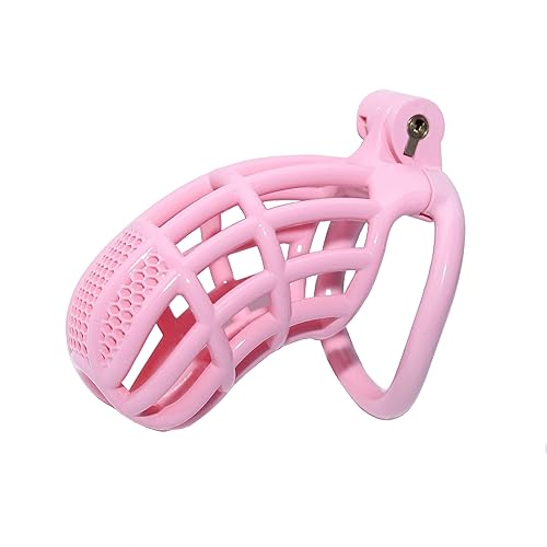 Cobra Male Chastity Cage with Lock & 5 Rings Resin Virginity for Men Breathable (Large)