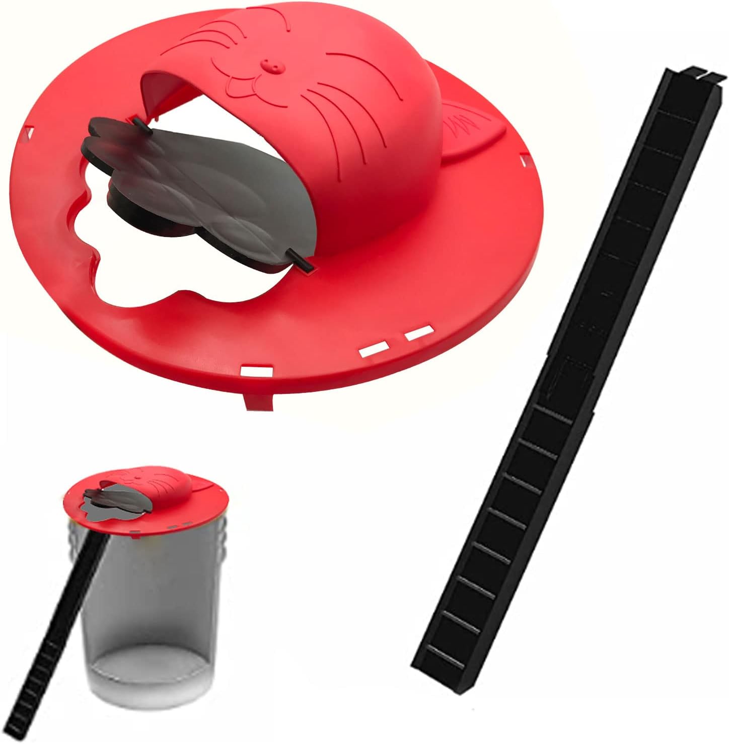 Slide Bucket Lid Mouse Rat Trap with Ramp, Flip and Slide