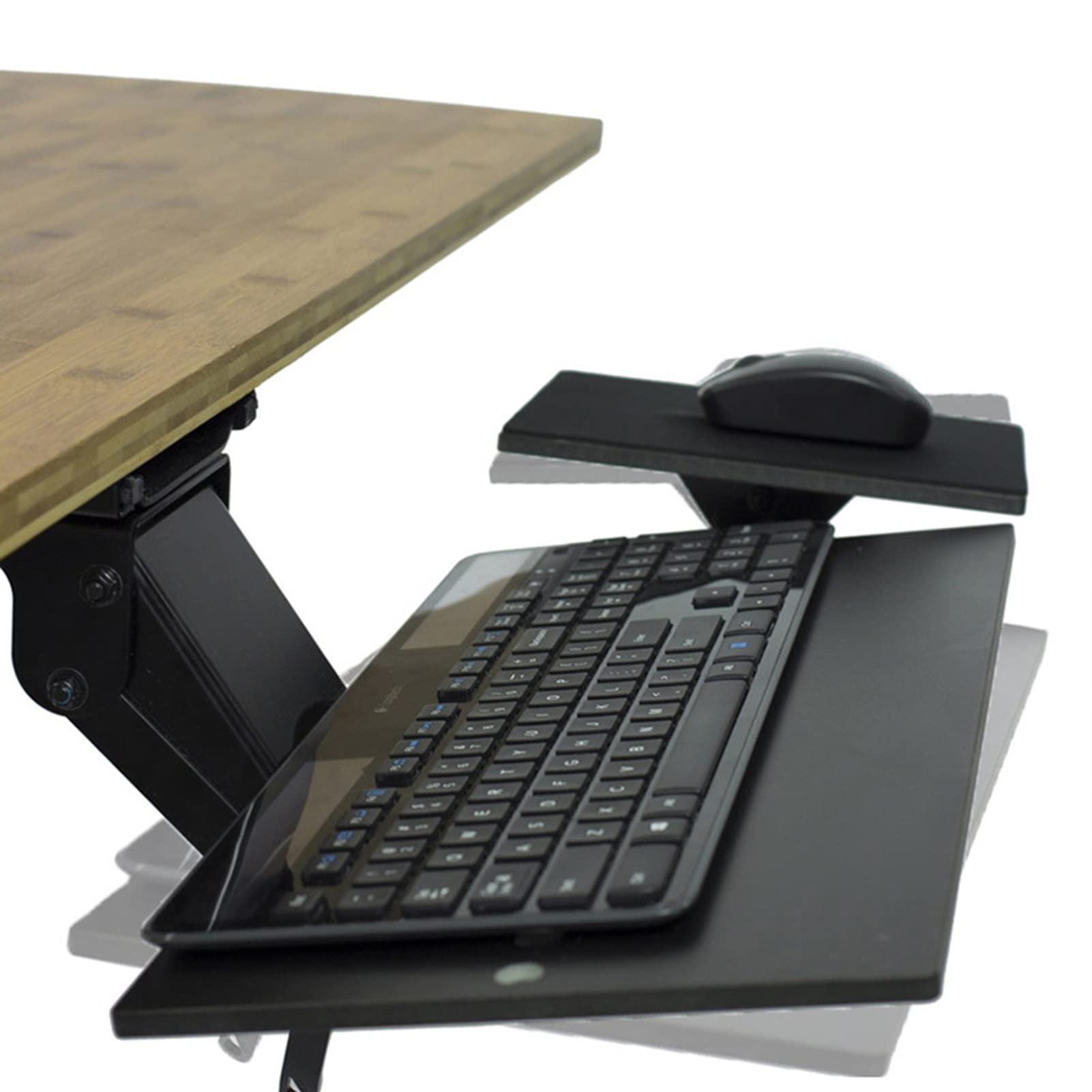 Buy Keyboard Tray Swivel Retractable Keyboard Arm Tray, Heavy Duty