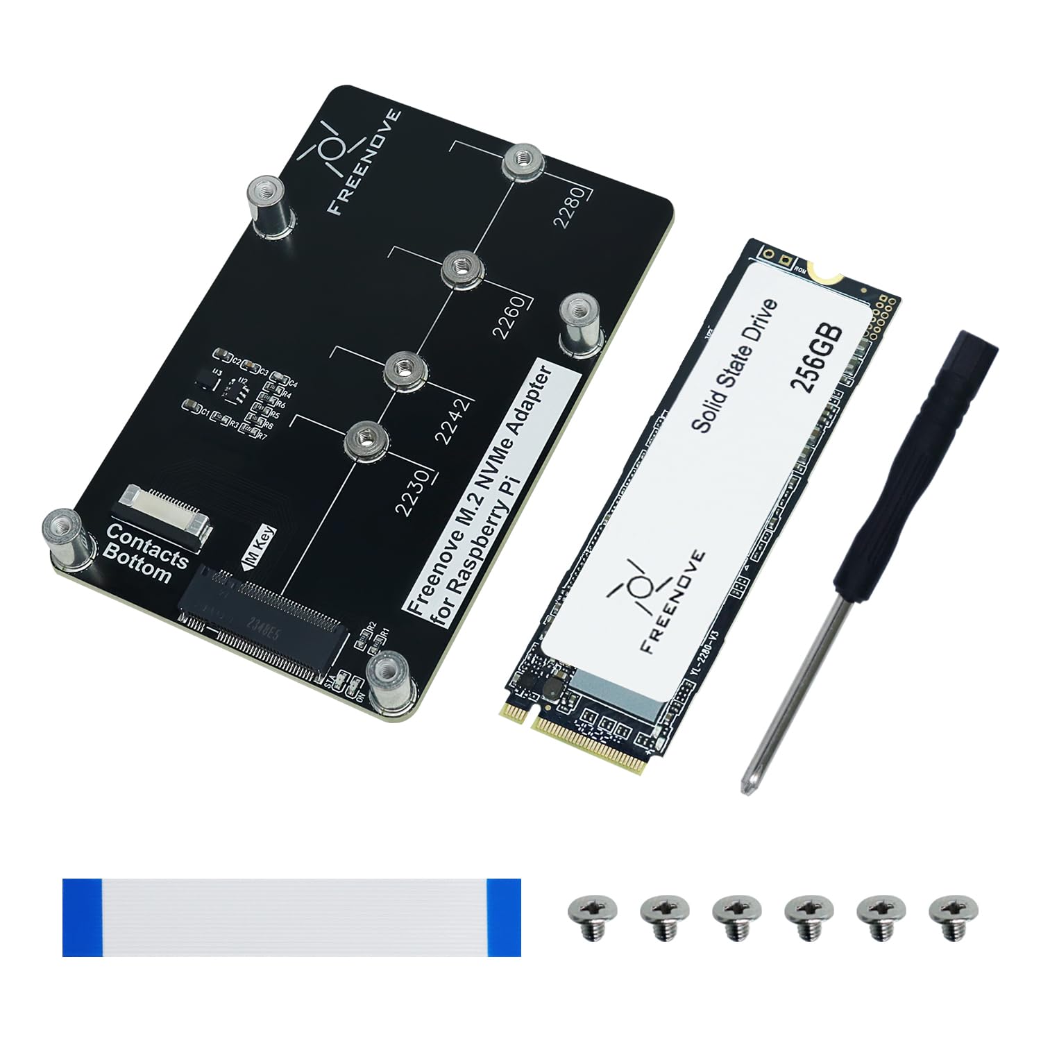 Amazon.co.jp: Freenove M.2 NVMeアダプター for Raspberry Pi 5 with
