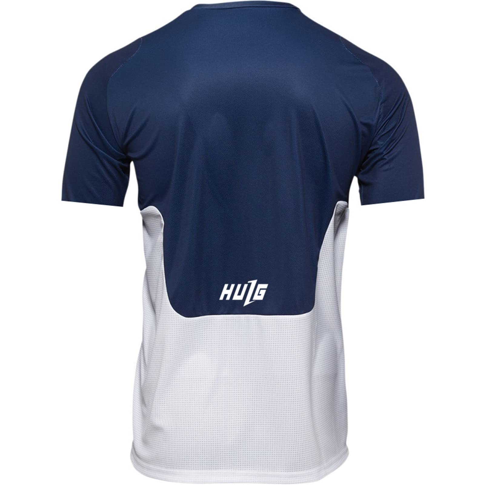 HULG Maglia da Ciclismo Estivi Uomo Maniche Corte in Poliestere 100% Traspirante Asciugatura Rapida Skin-Friendly Magliette MTB per attività All'aperto