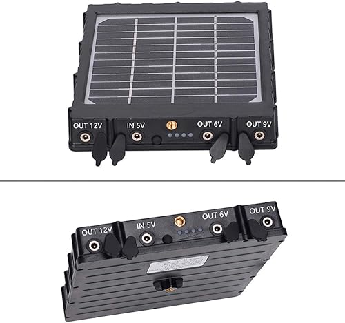 Miniatura 3 de Panel solar para cámara de sendero, WILDGAMEPLUS 14W 8000mAh 12V1.2A 9V1.6A 6V2.4A IP66 Cargador recargable impermeable con cables para cámara de
