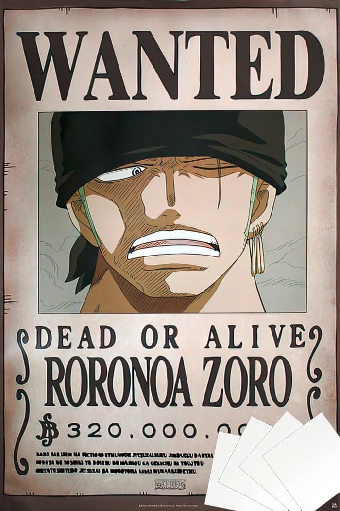 Amazon.com: One Piece - Anime/Manga Poster (Wanted Dead Or Alive