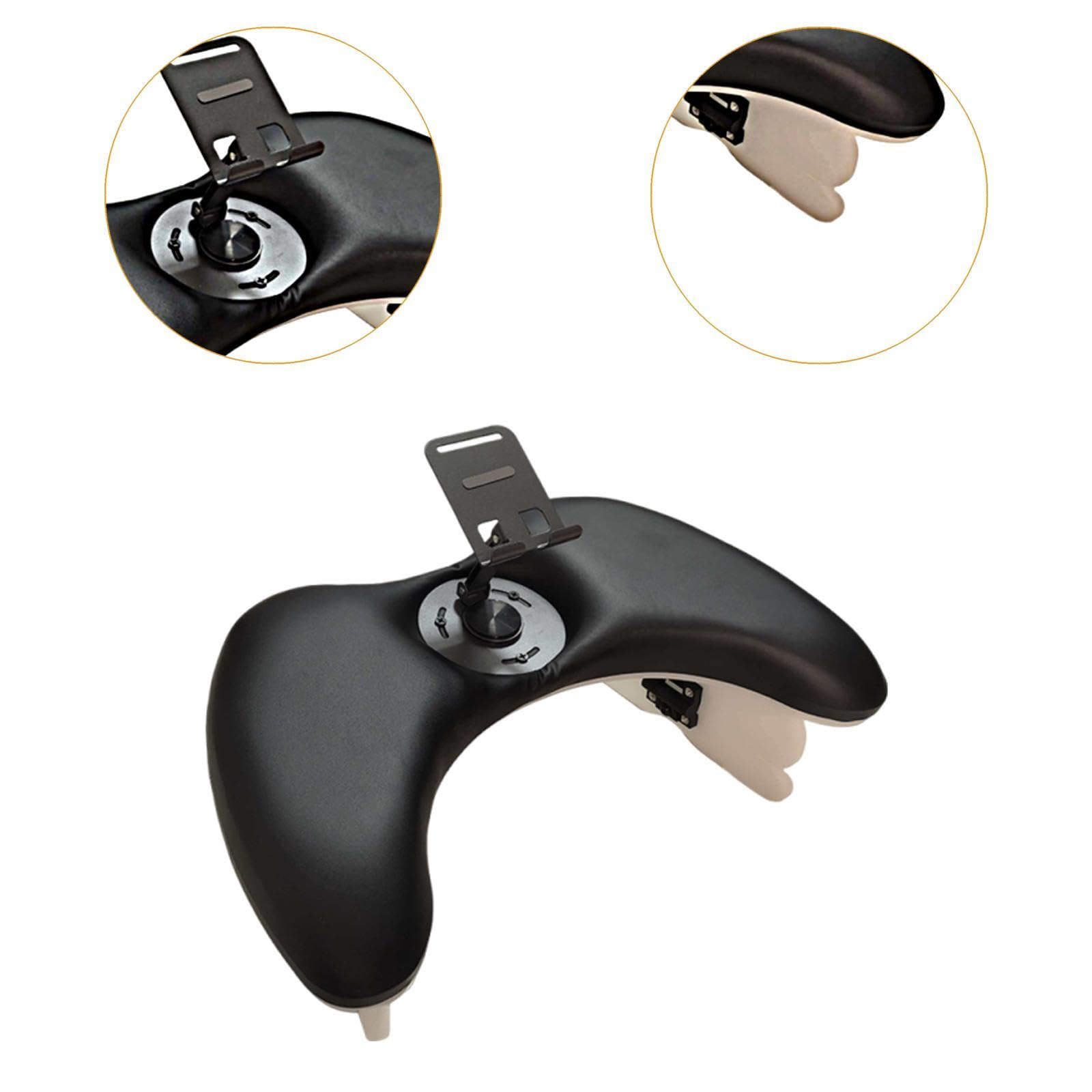 Cuscino per Manicure Poggiapolso Poggiabraccio Unghie Cuscino Manicure Pieghevole Altezza Regolabile PU Comodo per Trattamento Lungo Adatto a Salone S, Nero con Staffa