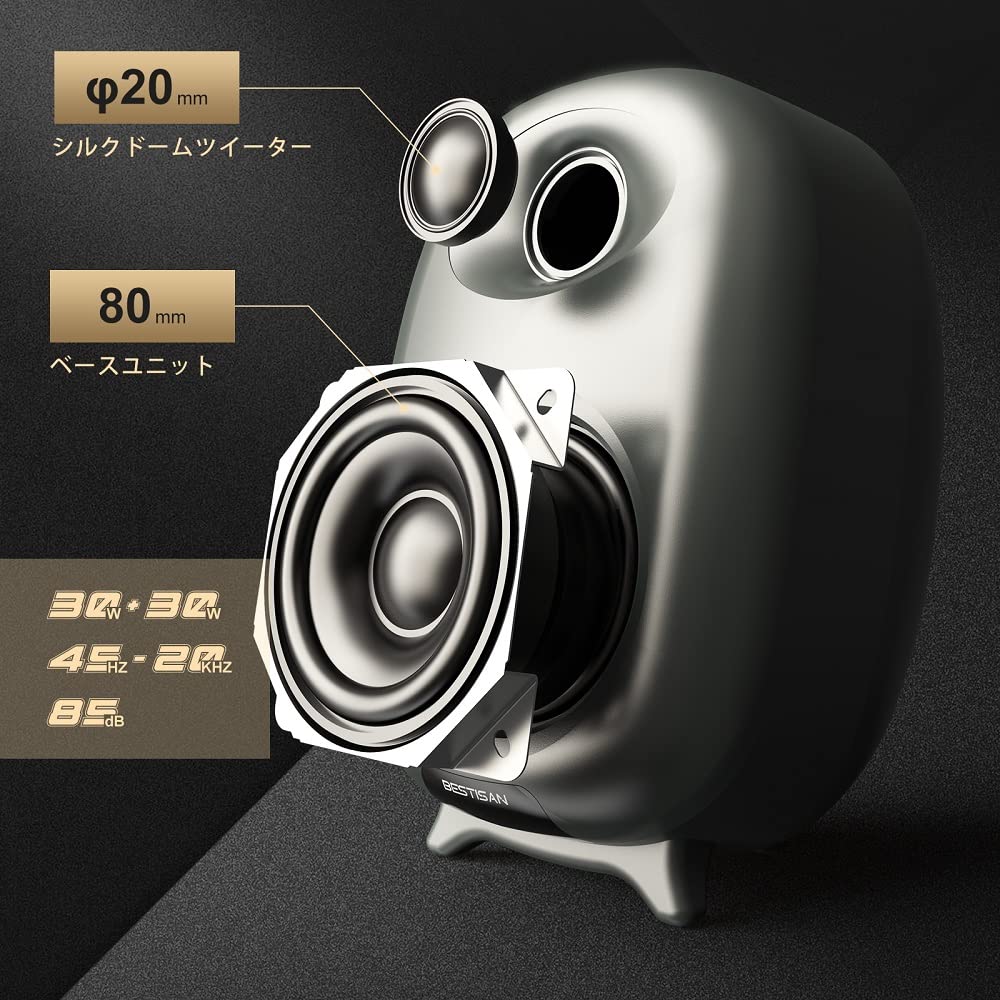 Amazon.co.jp: BESTISAN ゲーミングスピーカー 2台1組 60W Bluetooth5