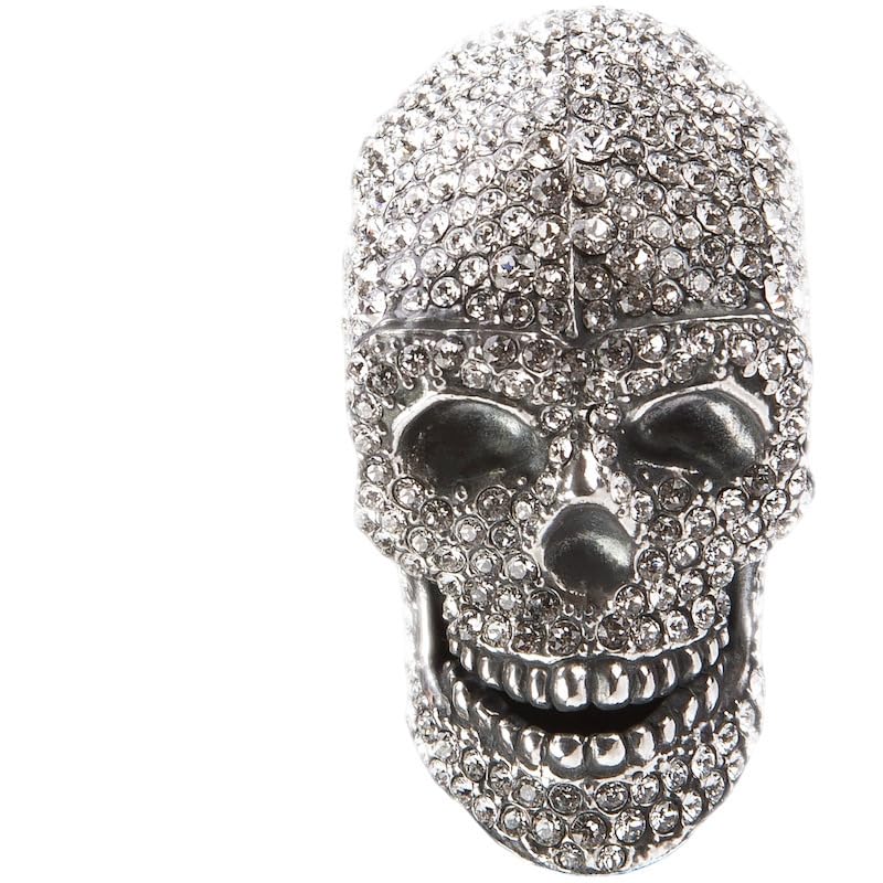 Parapluie Pasotti Skull with Crystals folding umbrella cadeau idéal - 5