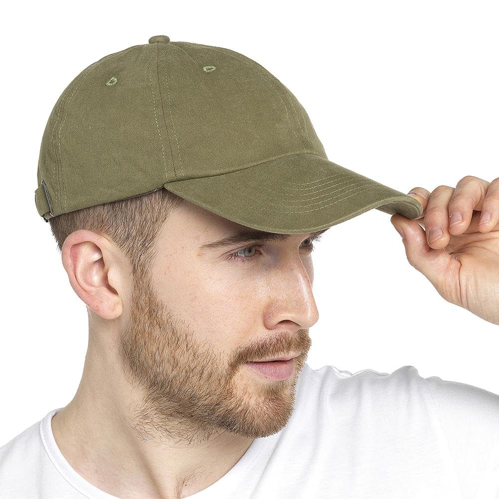 A2z Men's Olive Plain Baseball Cap Breathable - Baseball Cap Az4806