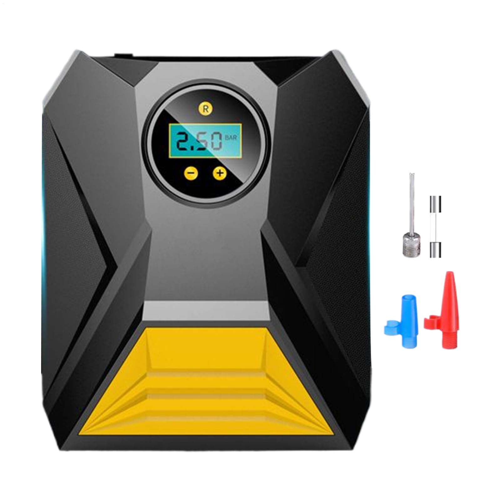 Inflador de neumáticos inalámbrico de 12V con apagado automático y pantalla LCD digital
