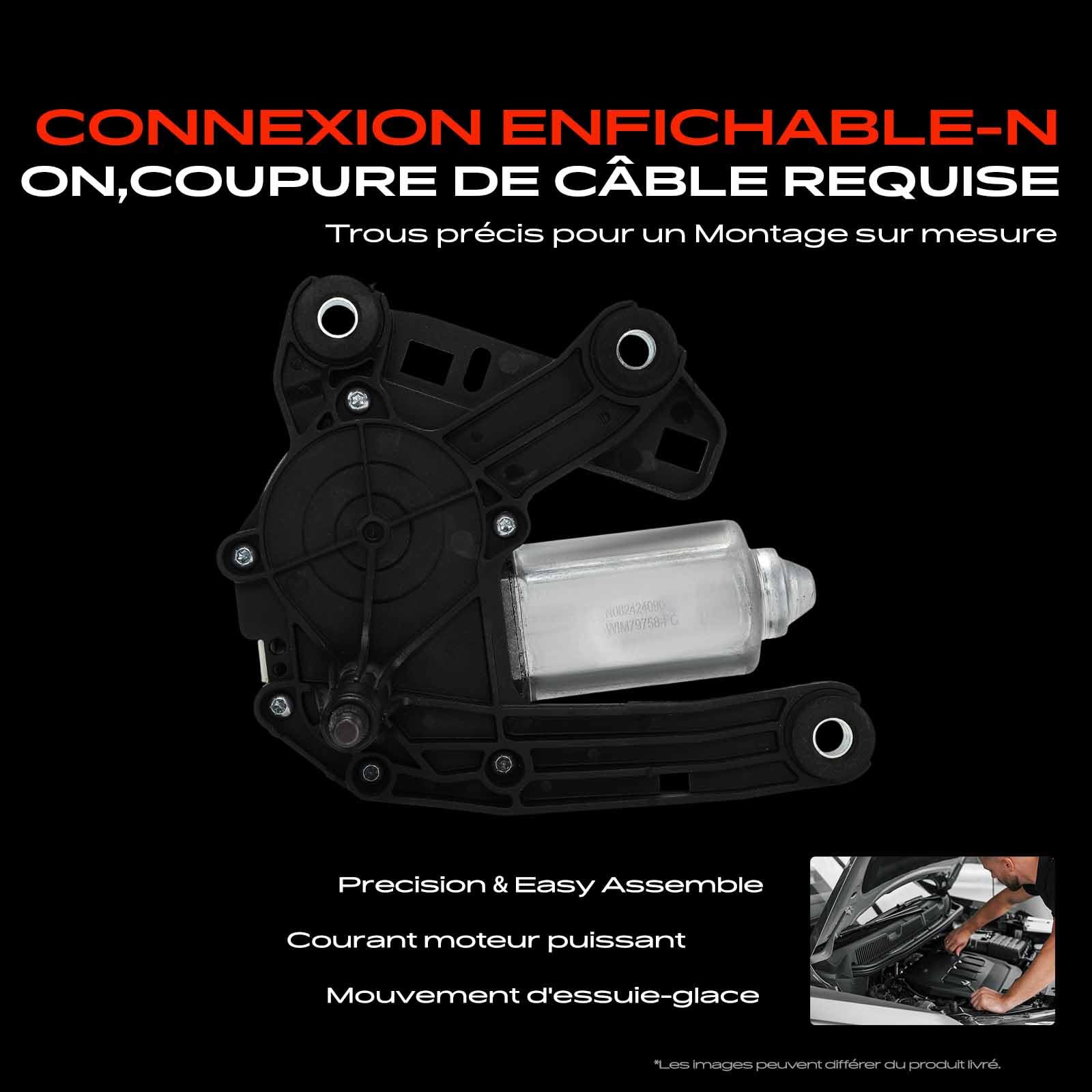 Frankberg Moteur d'Essuie-Glace 3-Pôles Arrière Remplacer# 9840123680