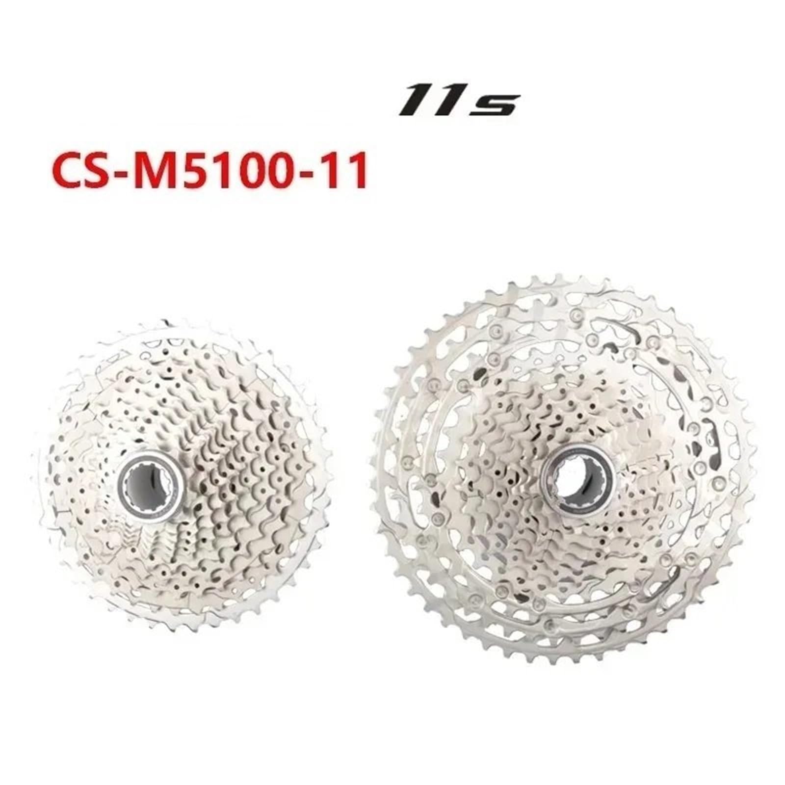 Cassettes y piñones Compatible con Cassette Shimano DEORE 11s M5100, Volante de inercia CS-M5100-11 K7 11-42T/11-51T, Accesorios para Bicicleta montaña Cassette de Piñones