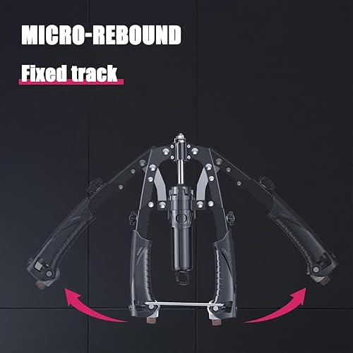 Miniatura 6 de Mymus CoreFlex Twister Pro, expansor de pecho 2 en 1 y fortalecedor de antebrazo con rueda de rodillo abdominal, equipo de gimnasio en casa para la