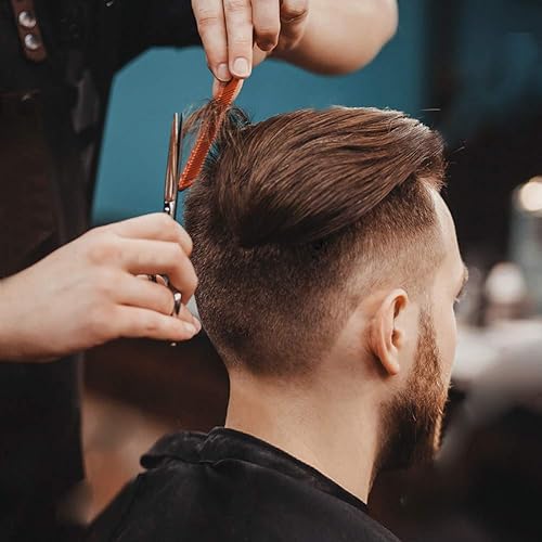 Miniatura 4 de BSFHH Capa de peluquero negra, capa de corte de pelo profesional impermeable de nailon con cierre a presión, capa de peluquería de 59 x 47 pulgadas,