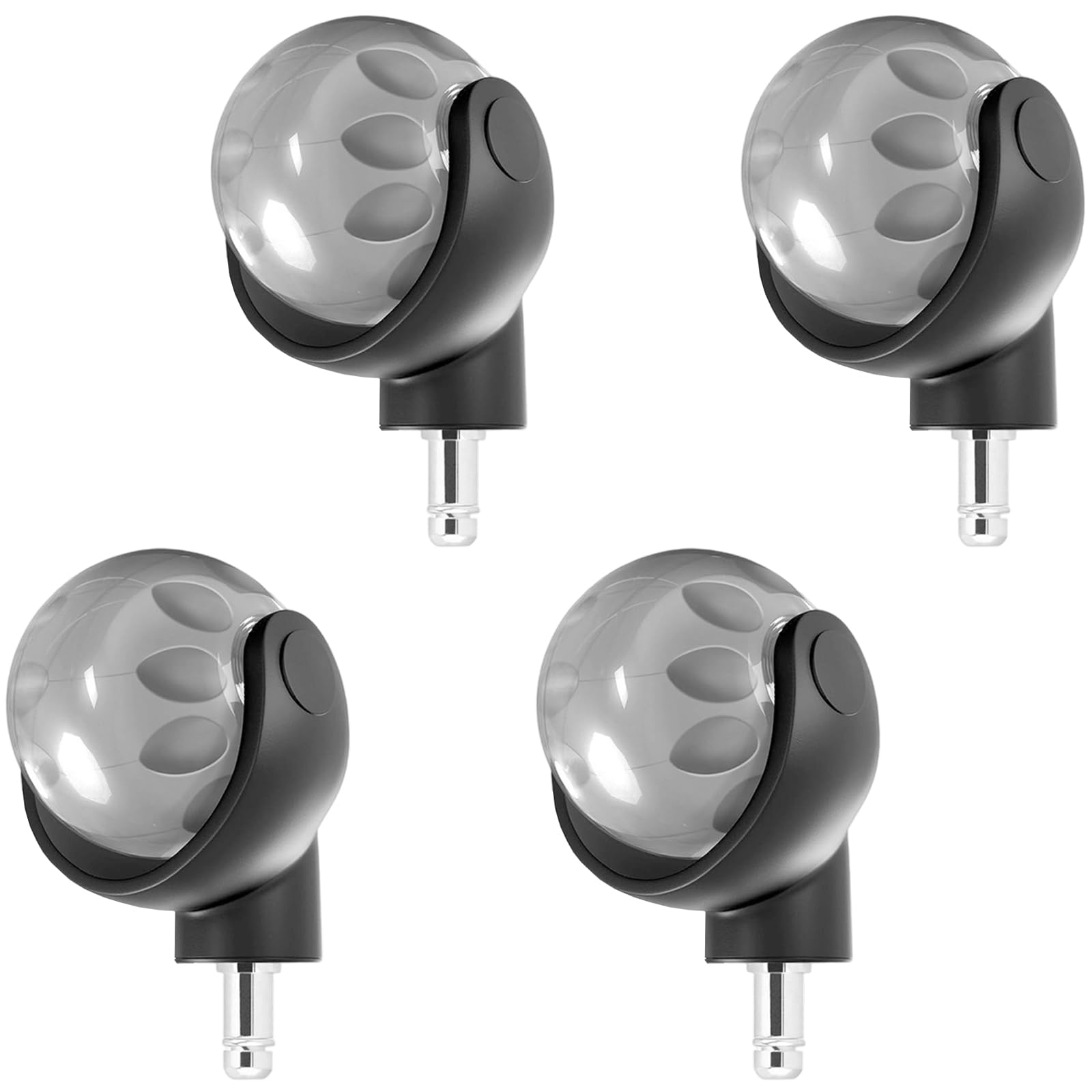 Fentency Silver Universals Swivels Caster Replacement Chair Casters Trolley Rollers 360 Degree Swivels Rollers Hardware For Work