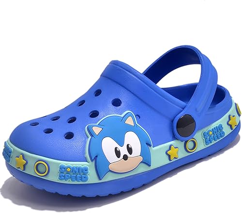 Zuecos para niños y niñas, bonitos zapatos de agua de jardín para niños pequeños y niños pequeños, sandalias para la ducha antideslizantes para la