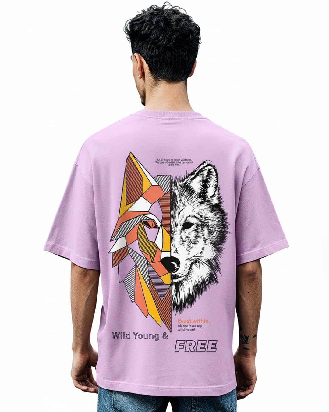 bewakoof Men's Graphic Oversized Fit T-Shirt-picture-18