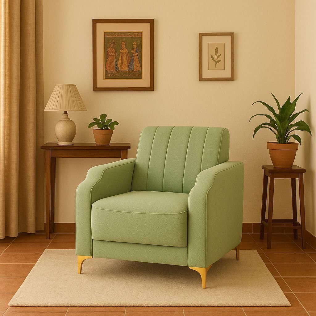 WESTIDO Stark 1 Seater03 for Living Room, Home & Office | Color- Green-picture-10