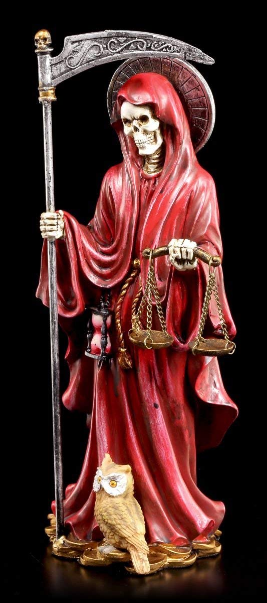Santa Muerte Personaggio Rosso - Dona Sebastiana - Squartatore Grim Reaper Donna