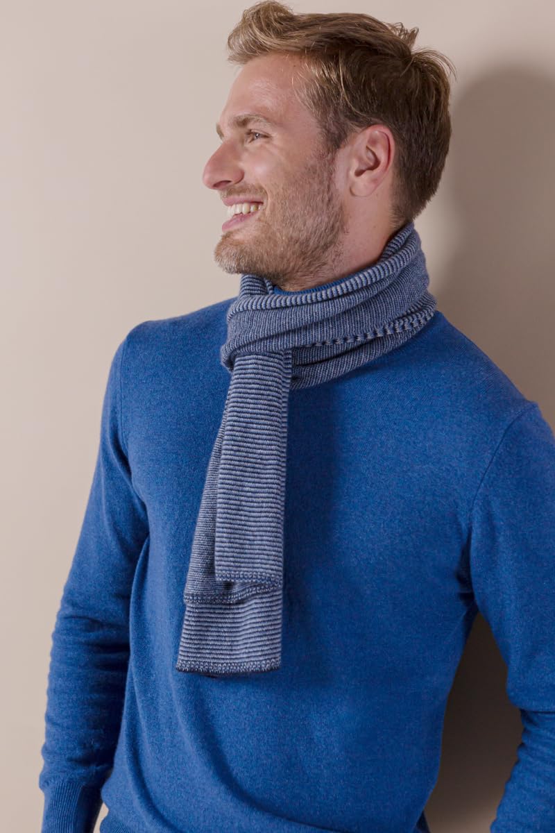 DALLE PIANE CASHMERE Sciarpa Uomo 100% Cashmere | Sciarpa versatile in ogni stagione, elegante idea regalo per lei e per lui, autentico lusso italiano Made in Italy