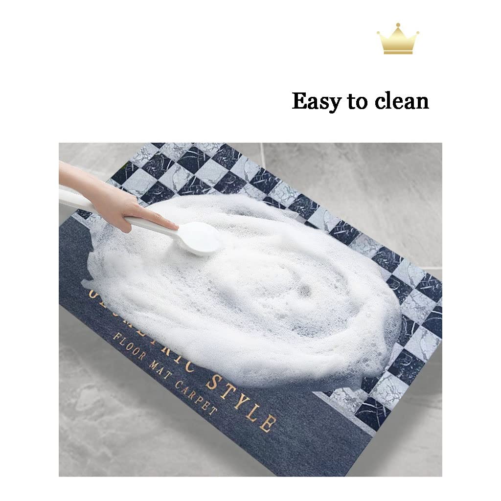 Alfombrilla de baño de tierra de diatomeas, secado rápido, absorbente de agua, diseño antideslizante suave, fácil de almacenar y limpiar