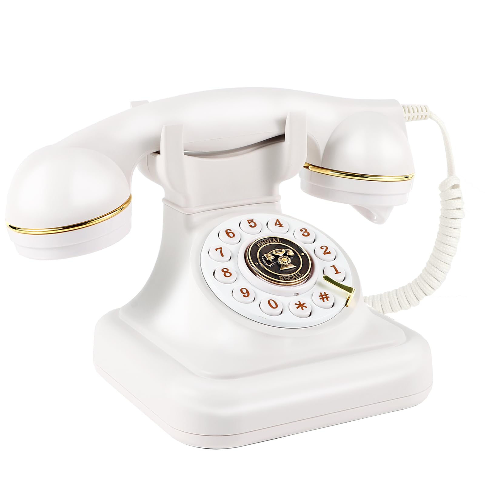 Audio Guest Book Wedding Phone, Audio Guestbook,Record Audio Messages with GuestBook, Guestbook Alternative for Wedding, Birthday Party, Baby Shower, Anniversary, Engagement (White)