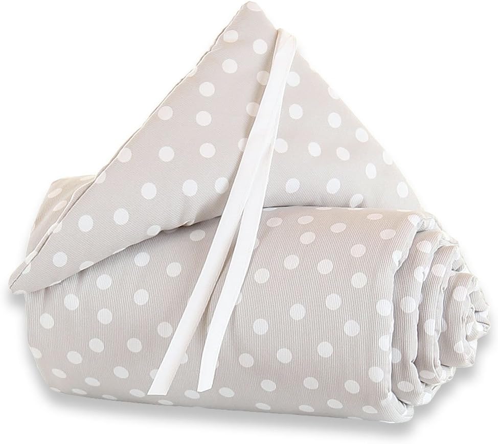 babybay maxi bumper, Gray Polka Dot