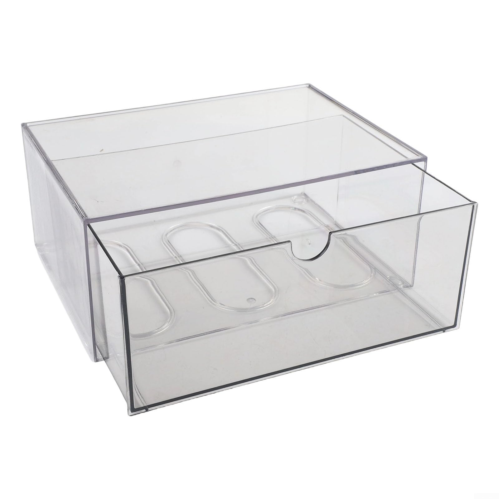 Gabinete de almacenamiento de acrílico transparente para una fácil organización de materiales de oficina y manualidades (H)