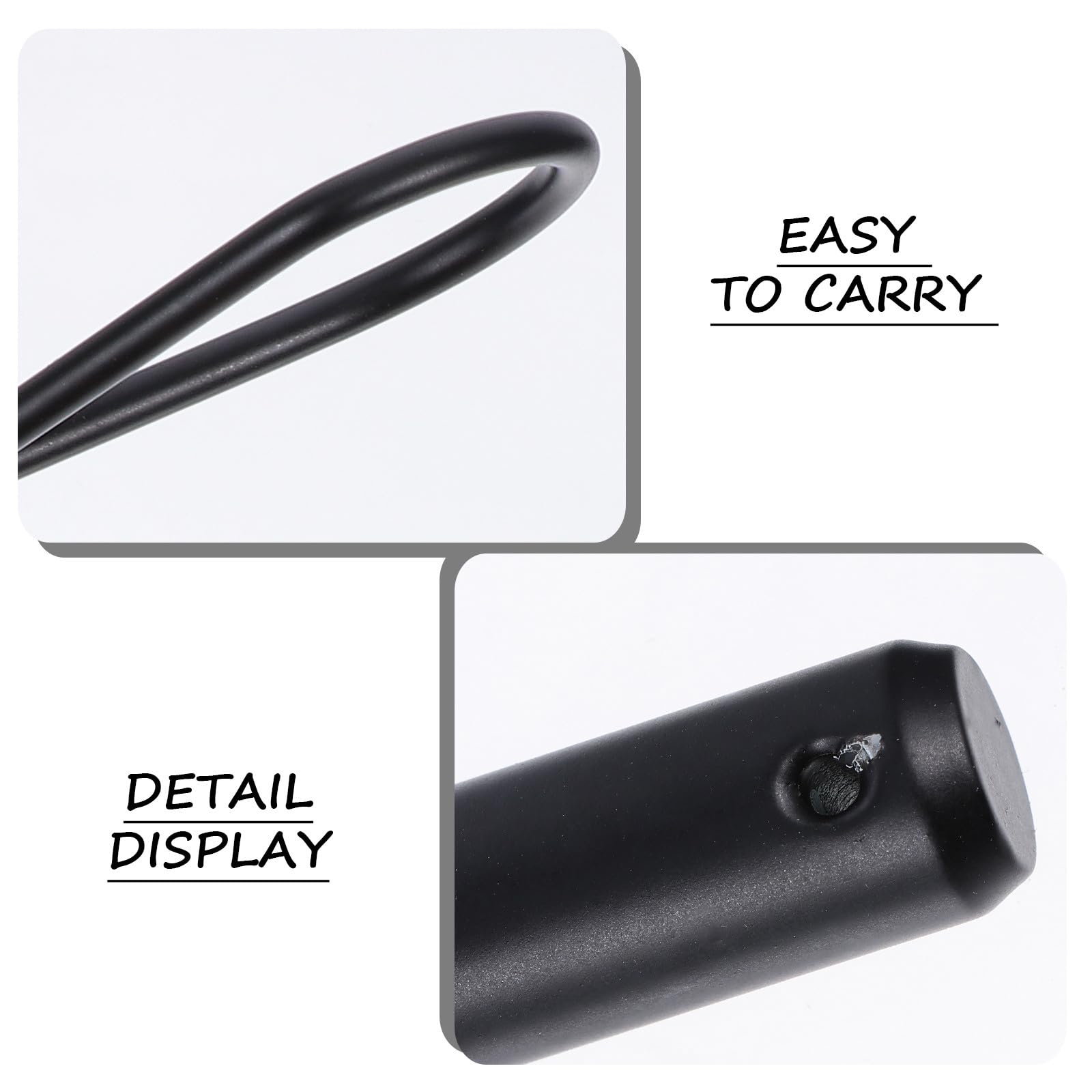 Pasador de Bloqueo de Enganche de Remolque 5/8 Pulgadas de Hierro Negro Flexible y Seguro para Accesorios de Remolque 2 Piezas Profesionales