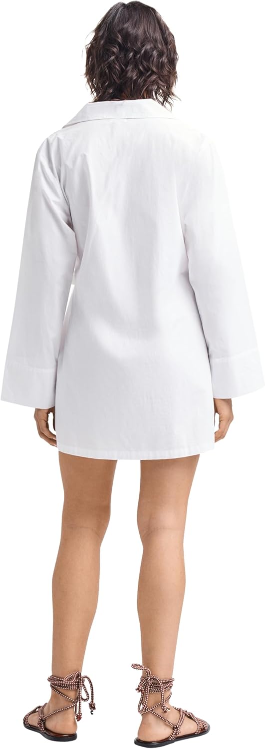 Vitamin A Women's Swimwear Cotton Poplin Elodi Wrap Dress Swimsuit Cover Up - Image 4