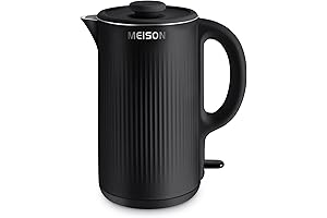 Premium Electric Kettle with Double Wall Insulation (1.7 Liter, Black)