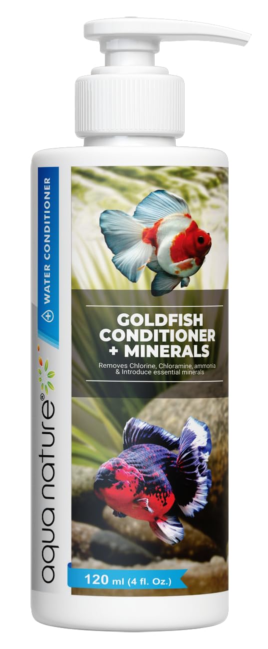 AquaNature Goldfish Water Conditioner + Minerals Remove Chlorine, Chloramine, Ammonia & Introduce Essential Minerals for Freshwater Aquarium (120ml) (B0CXF6Z8YG) Amazon Price History, Amazon Price Tracker