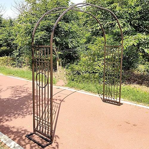 Arche de jardin support plante grimpante pergola tonnelle fer blanc