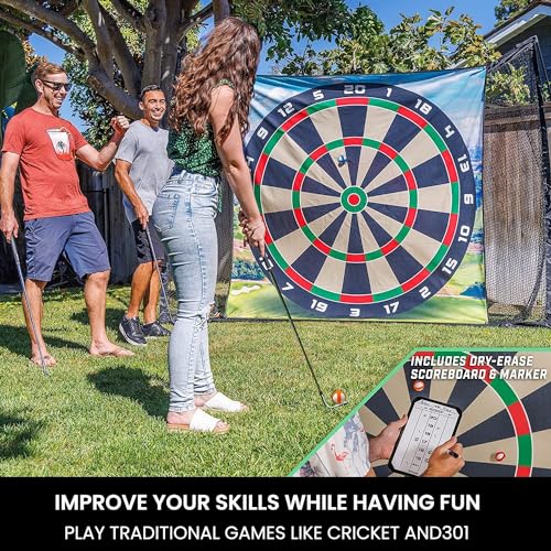 Golf Chipping Game Set, Sticky Golf/Dart Practice Hitting Mats with 16 Golfs Balls, Training Aid Indoor Outdoor Game for Kids & Adults, Suitable for Lovers and Beginners (200 * 200cm) - Image 3