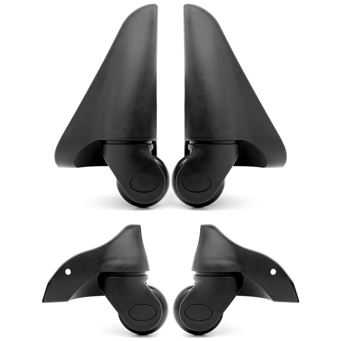 GEBONE Ruote di ricambio per bagagli Ruote di ricambio in plastica per valigie YF-BW023 # Kit di ricambio per riparazione