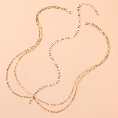 Miniatura 3 de NAISKA Cadena bohemia en capas con borlas doradas, diadema de lentejuelas, cadena para el cabello, joyería de Halloween, fiesta, baile de