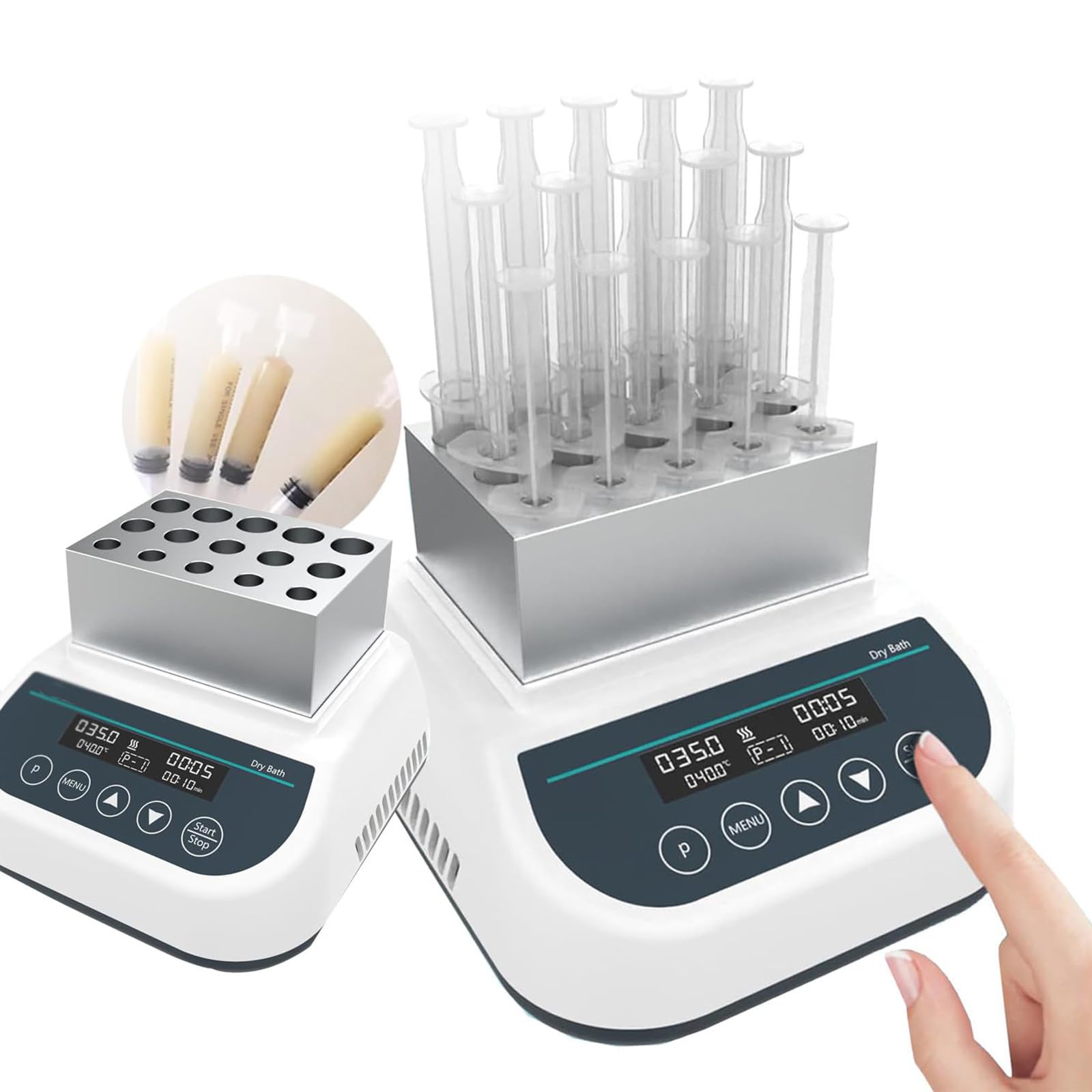 MáQuina De Calentamiento/Enfriamiento De Gel, Calentador De Gel De Plasma PRP PPP, BañO De Metal De Temperatura Constante, Temporizador De 5 S-23 H 59 Min, Jeringas De 5ml/10ml/15ml,Heating&Cooling