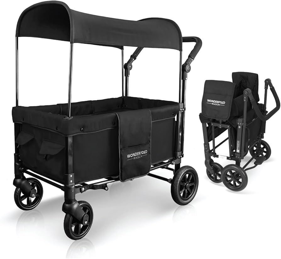 ワンダーフォールド W2 オリジナル WONDERFOLD ワゴン ベビーカー Amazon.com : WONDERFOLD W1 Original Stroller Wagon (2 Seater