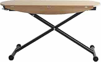 Amazon.co.jp: 大川家具 東馬 昇降テーブル ナチュラル 120cm幅