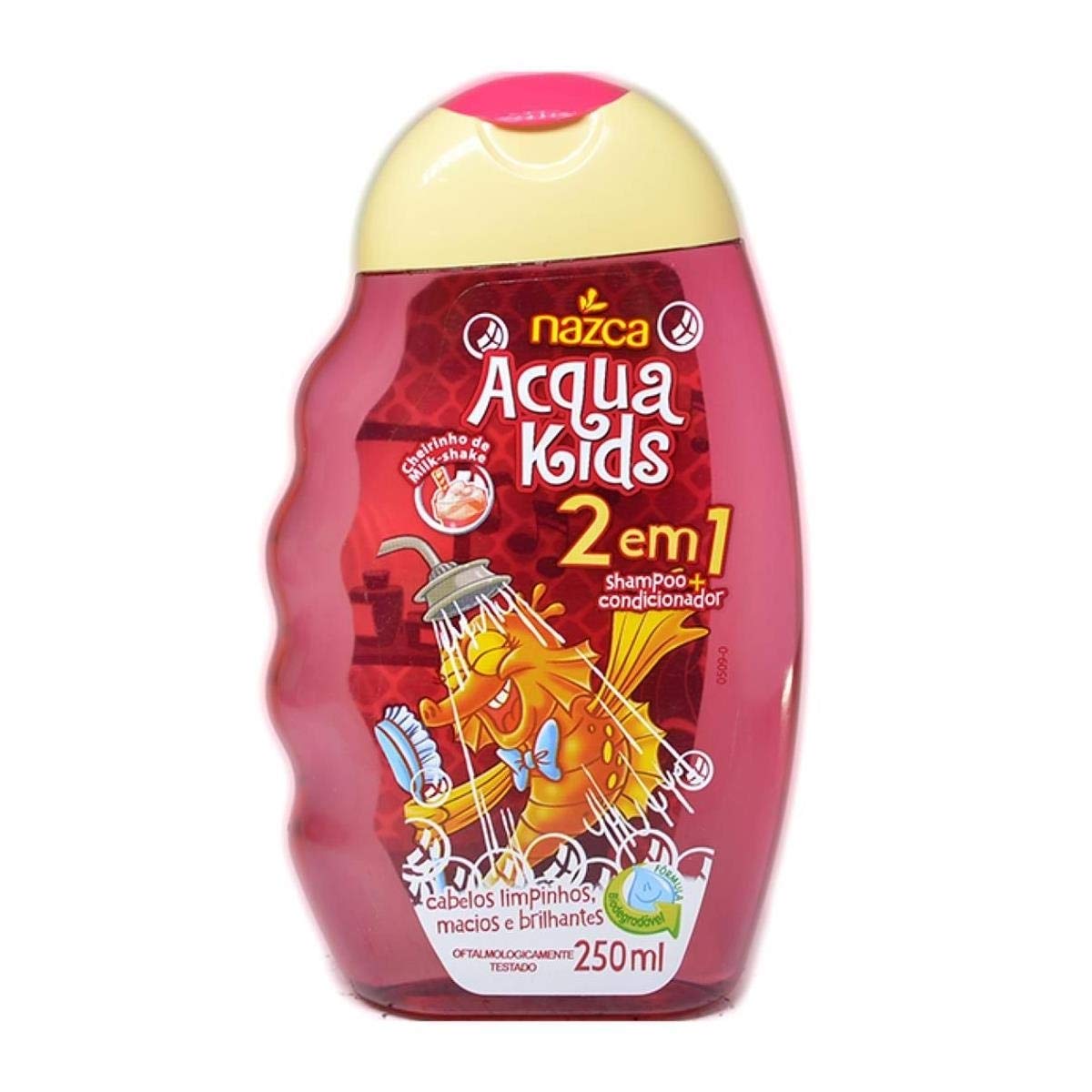 NAZCA Acqua Kids Shampoo 2 Em 1 Milk Shake 250Ml Vegano Nazca