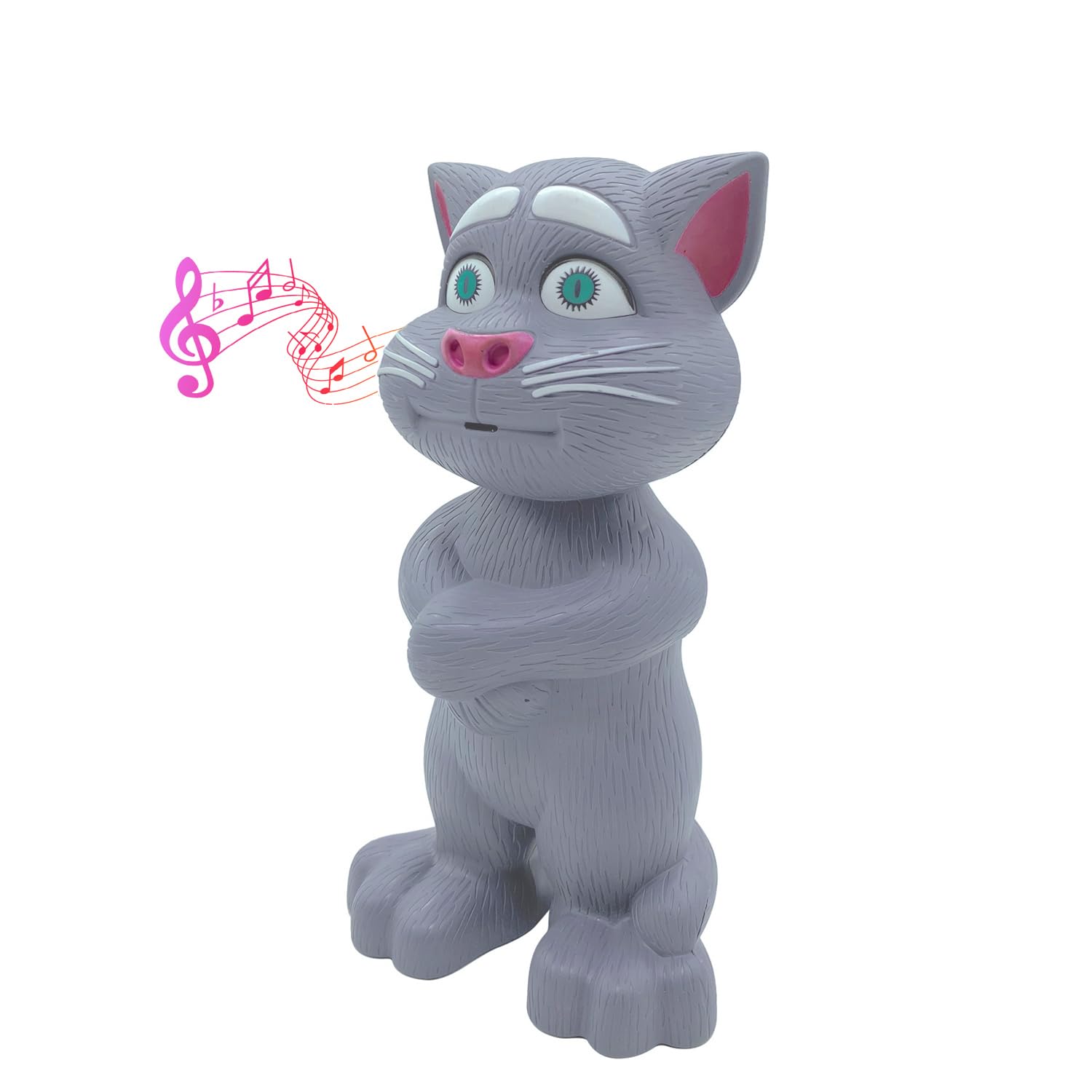 NHR Intelligent Talking Tom Cat, Speaking Robot Cat Repeats What You Say, Touch Recording Rhymes and Songs, Musical Cat Toy for Kids (3+ Years, Grey) (B0D5V4T1ZV) Amazon Price History, Amazon Price Tracker