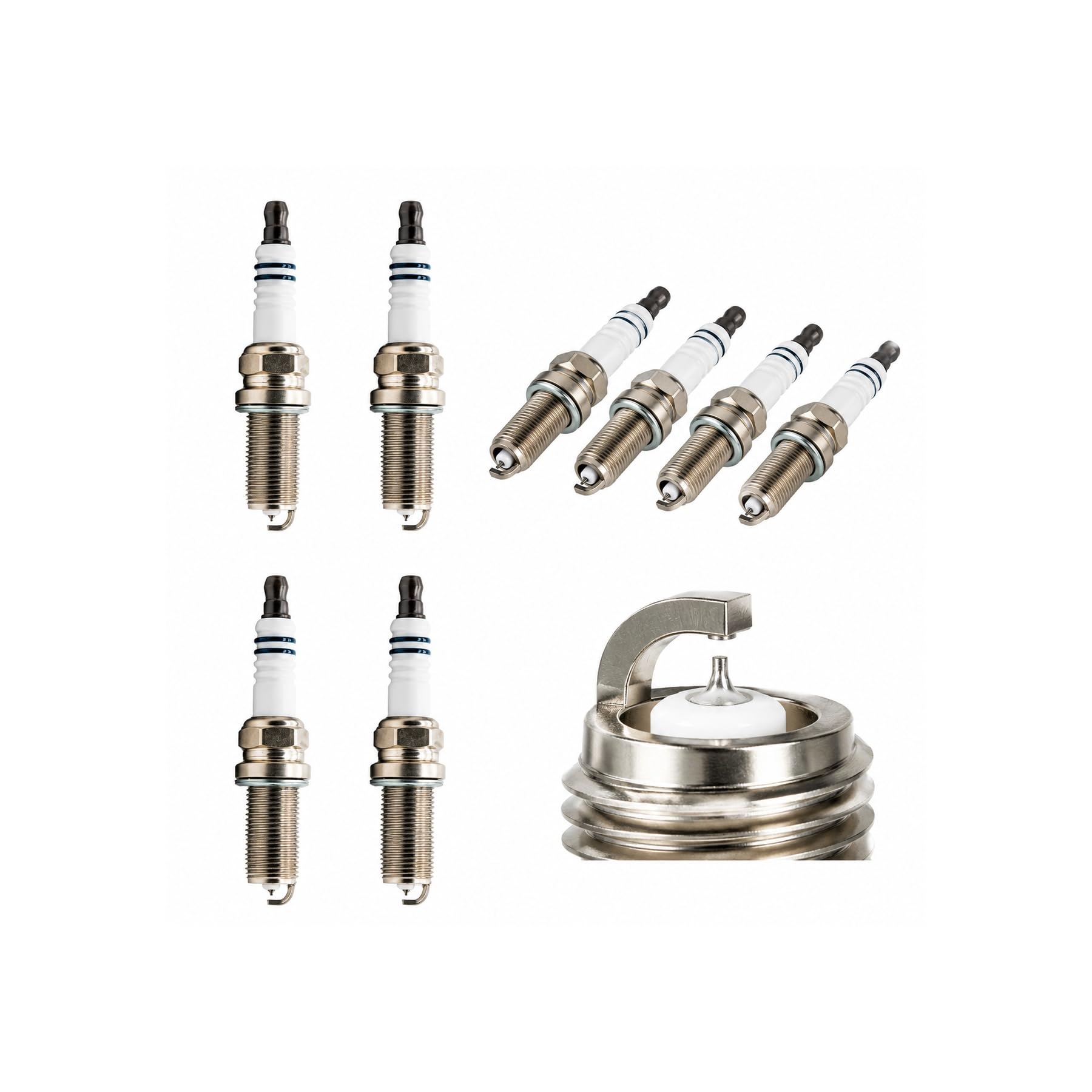 Candela di accensione KH5RIU-11 all'iridio per Nissan, Toyota, Peugeot, Kia, Hyundai e sistemi di accensione per Auto (8 Pezzi con Scatola)