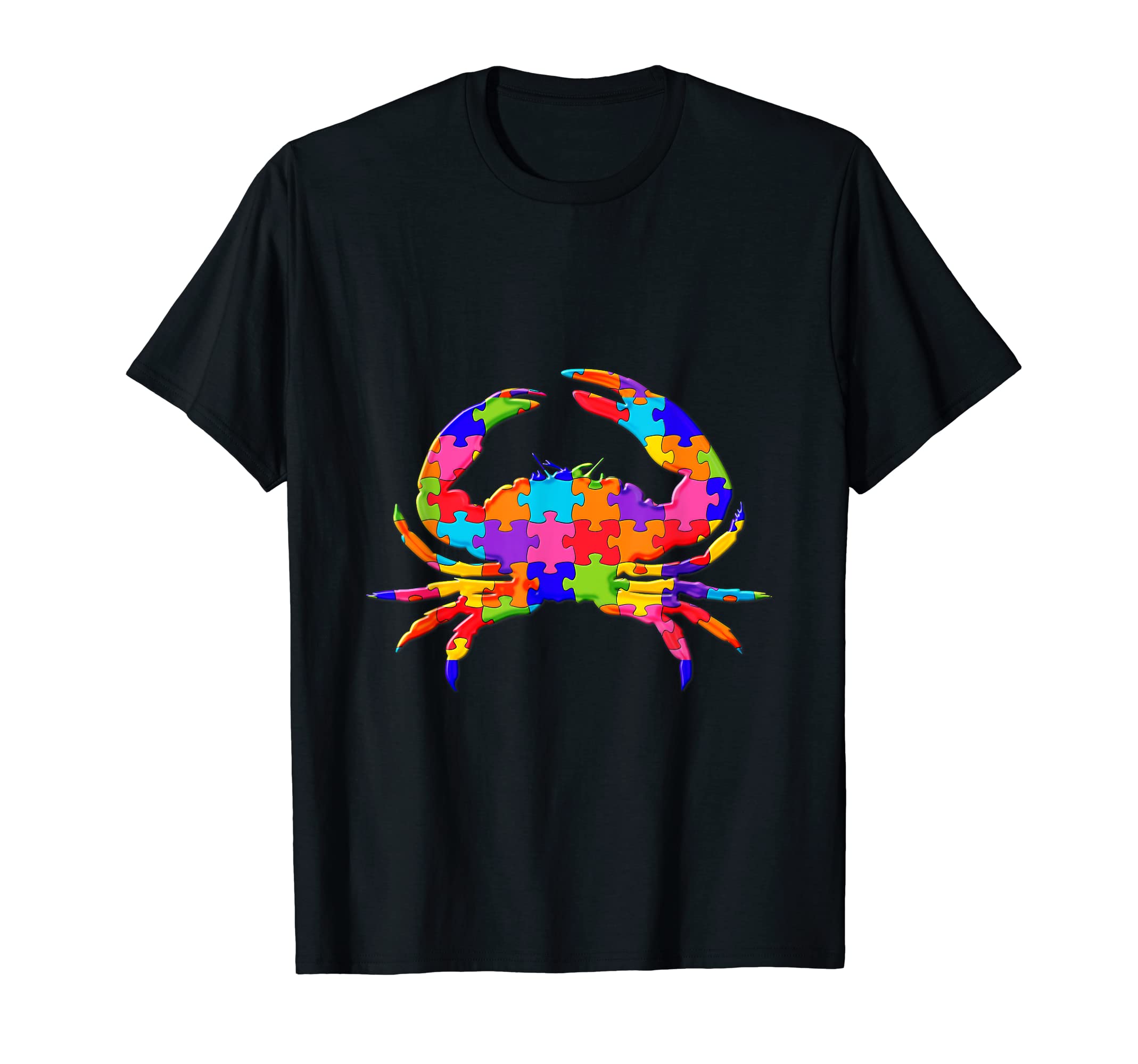 Crab Puzzle Autism Puzzle T-Shirt