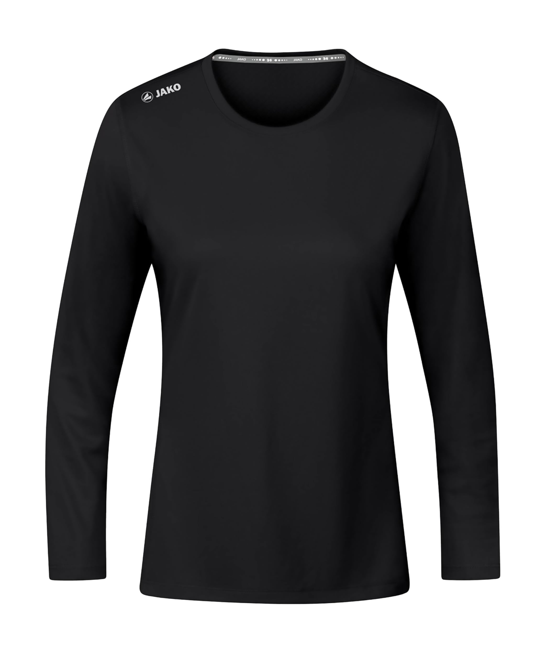 JAKO Damen Longsleeve Run 2.0, Schwarz, 44