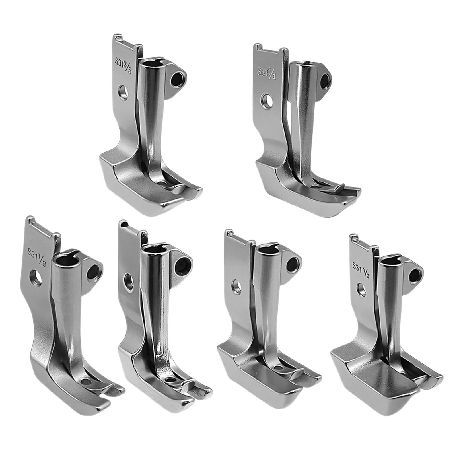 6SET Piping Walking Presser Feet For 206RB 225 226R LU-562/563/1508 Single Needle Industrial Machine Accessories