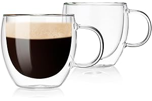 Double Insulated Glass Espresso Cups Set of 2