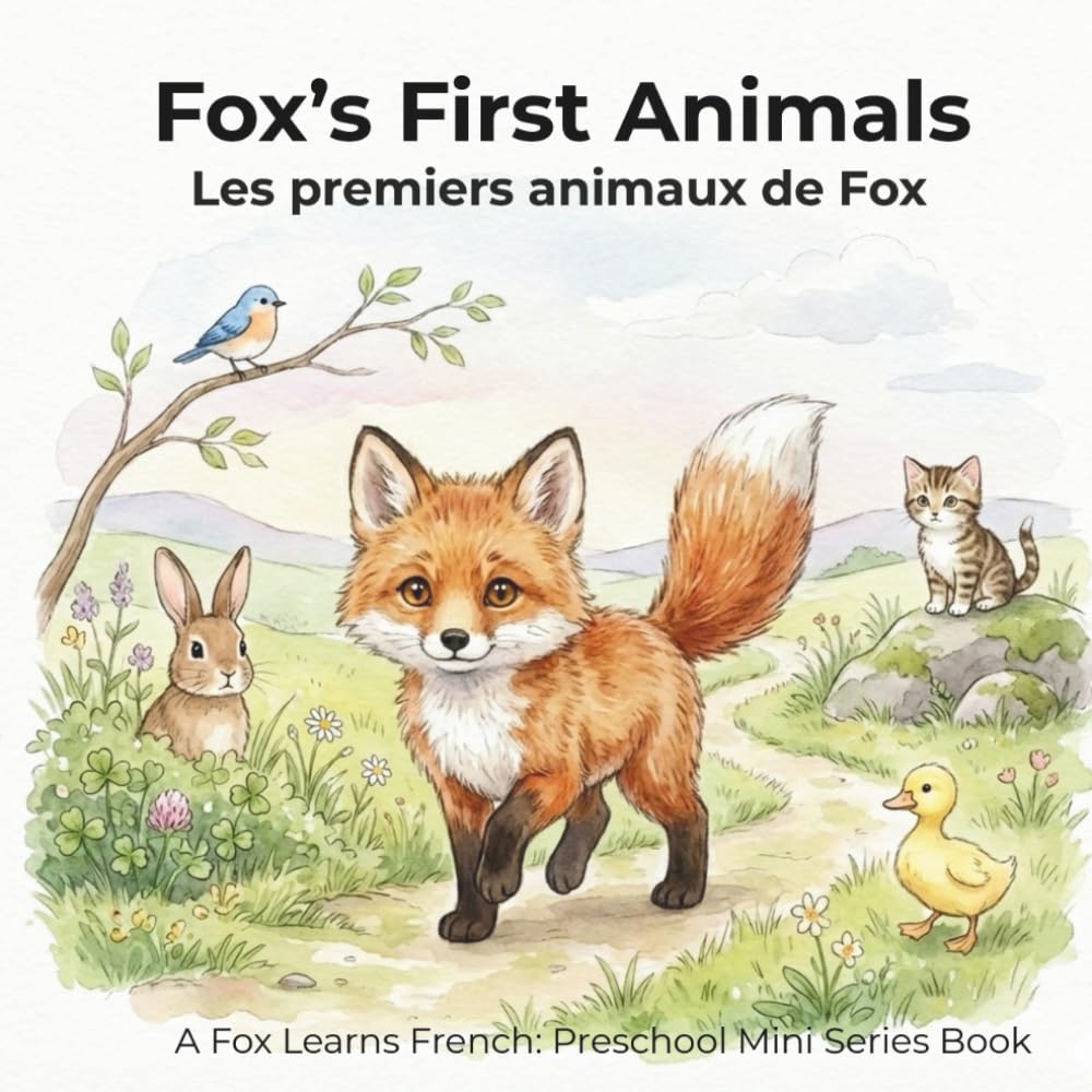 Fox’s First Animals - Les premiers animaux de Fox: A Fox Learns French: Preschool Mini Series Book