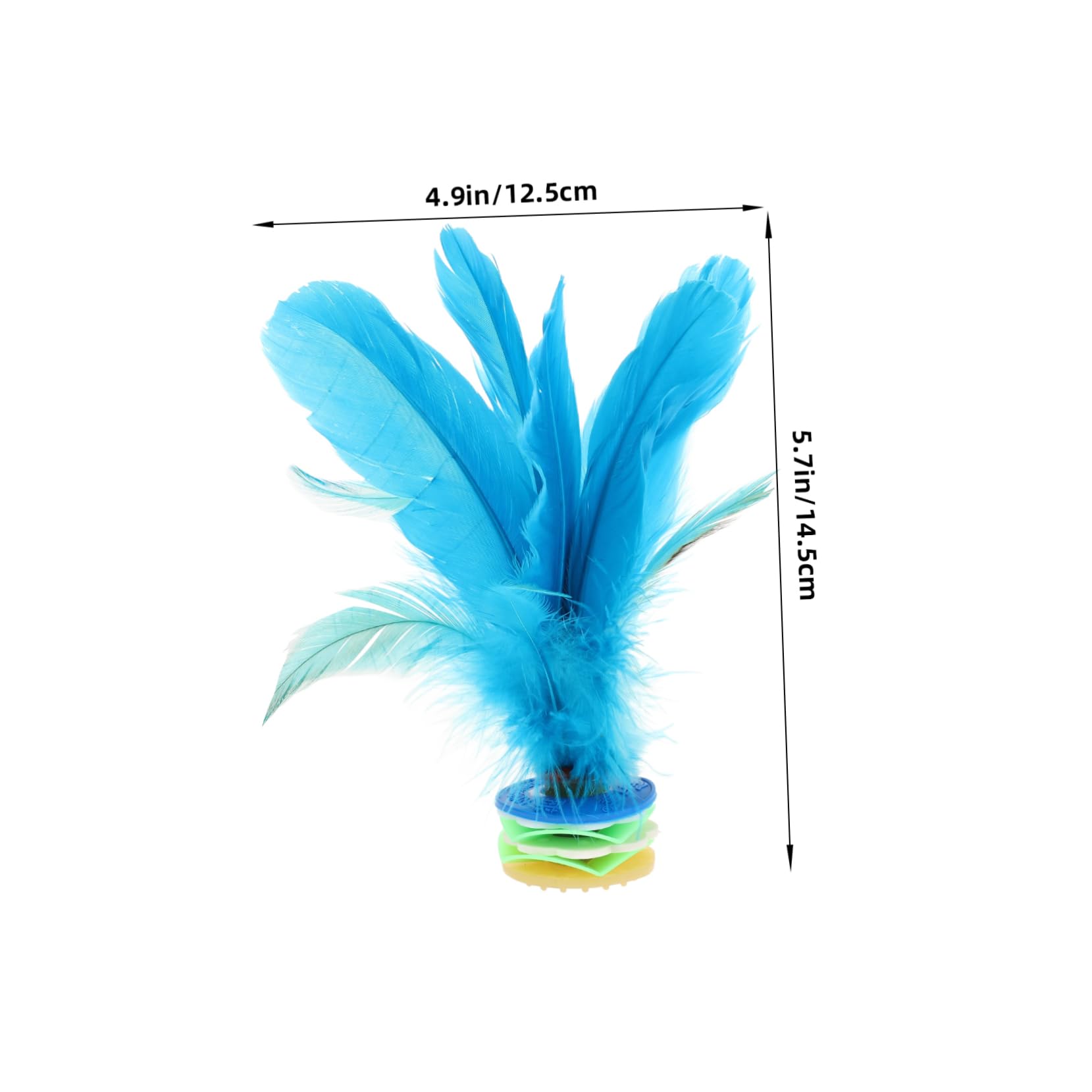 ERINGOGO 2 Pcs Badminton Shuttlecock Key Resistant Shuttlecock for Adults Boys and Girls Indoor Outdoor Fitness Game