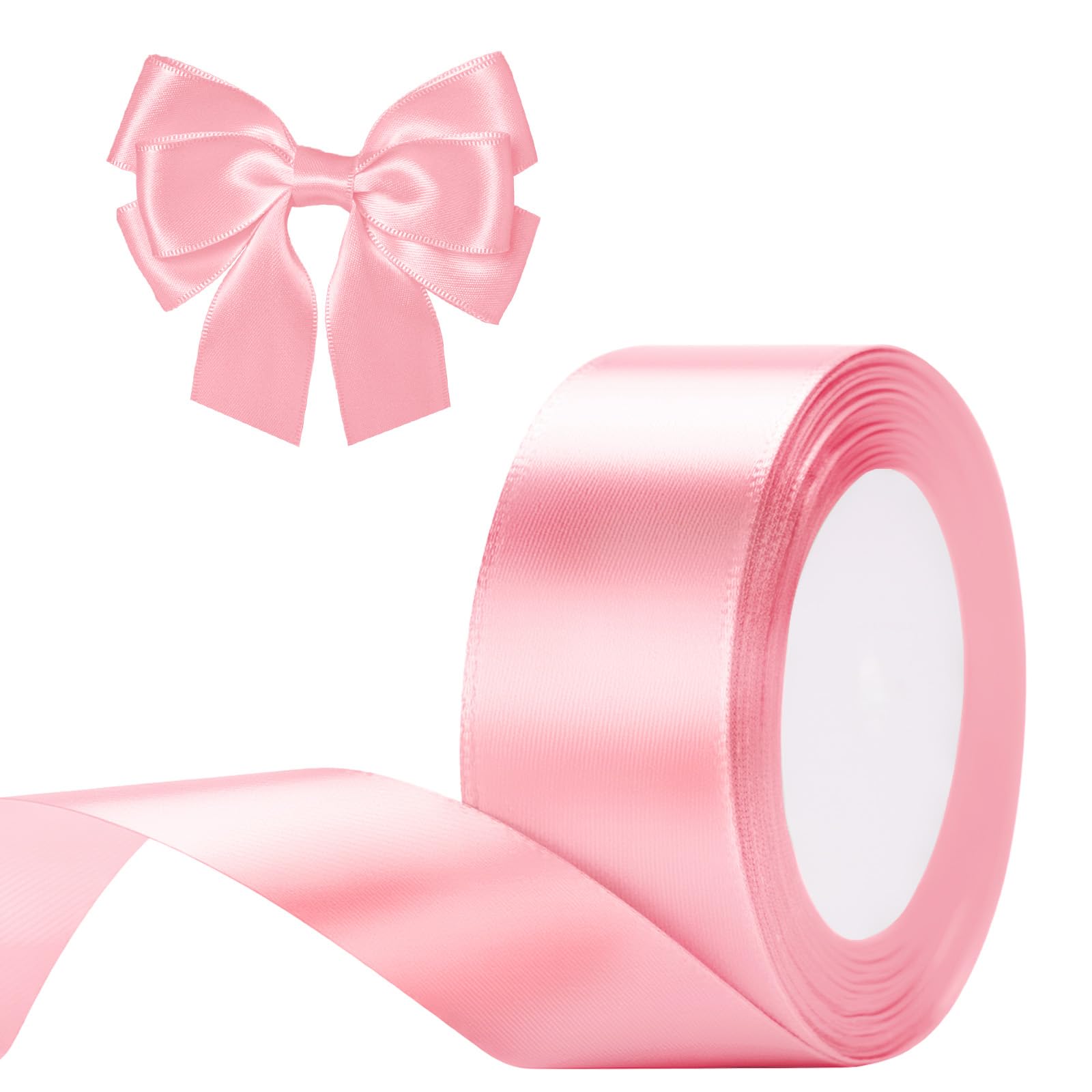 Geschenklint, breed satijnen lint, kleurrijk zijden lint, bruiloft, cadeaulint, cadeaulint voor het verpakken van geschenken, bloemen, kunsthandwerk en feestelijke decoraties (6 rollen, 22 m x 20 mm